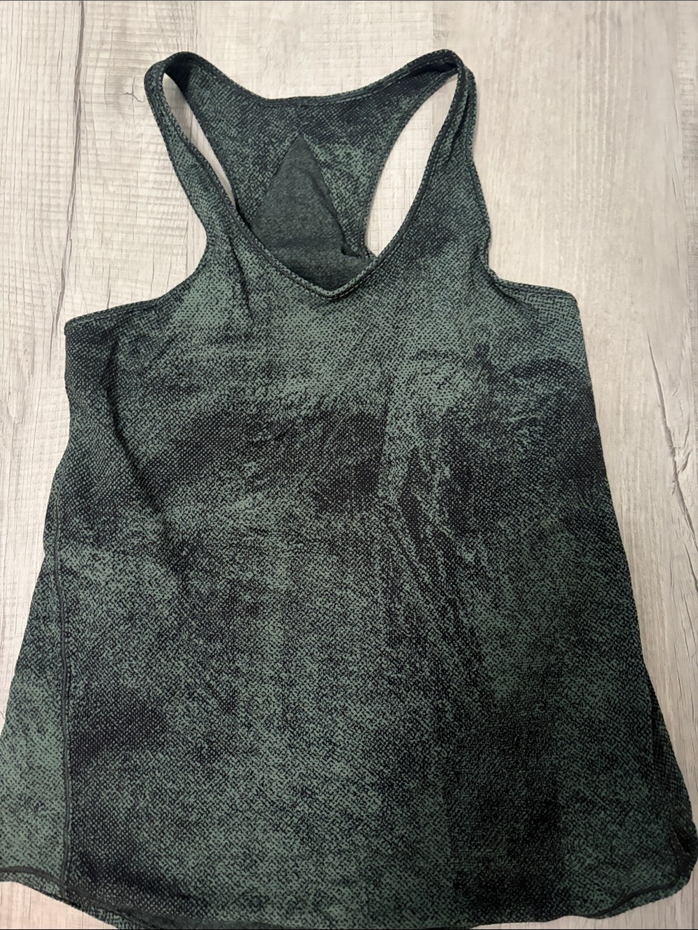 lululemon athletica Mottled Dark Green Racerback Tank